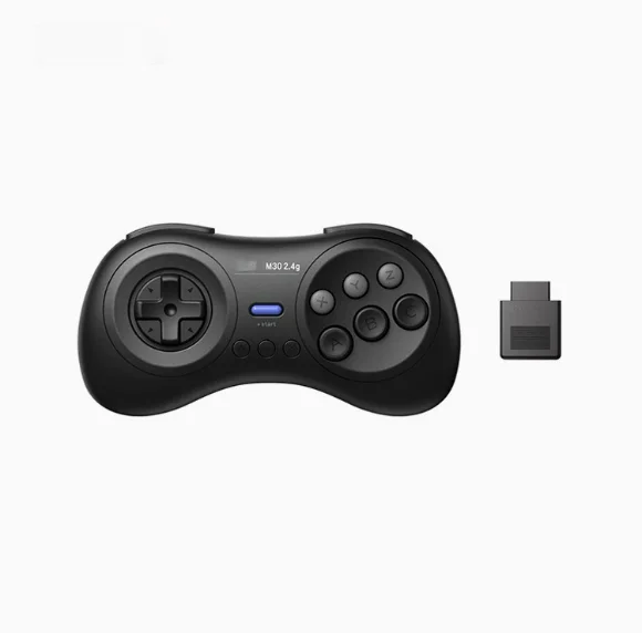 Mini Controlador de Juegos de 8 Bits M30 2.4G para Sega Genesis Mini y Mega Drive Mini, Accesorios para Consola de Juegos