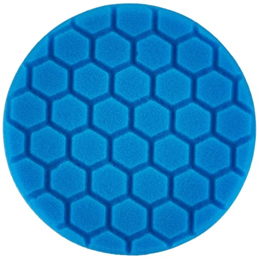 

BUFX_105HEX5 Hex-Logic Light Polishing/Finishing Pad Blue 5.5 Inch Pad Made for 5 Inch Backing Plates 1 Pad Included