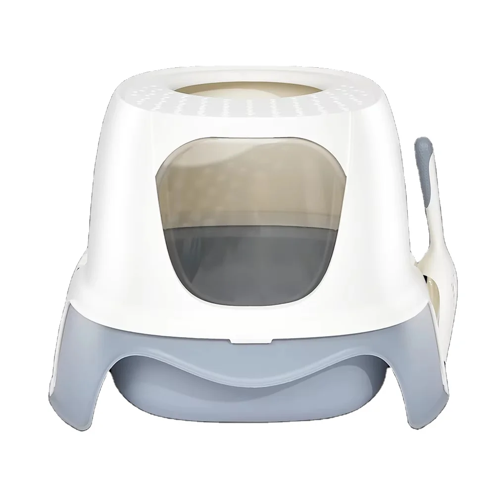 

STLF Rocket Cat ToiletLarge Space Self Cleaning LittersBox Closed Cat Tray for Comfort And Convenience