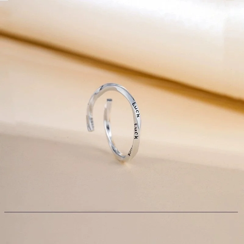 

New Hot Selling 925 Sterling Silver Irregular Fine Opening Ring, Combined With Exquisite And Fashionable Women's Party Banquet