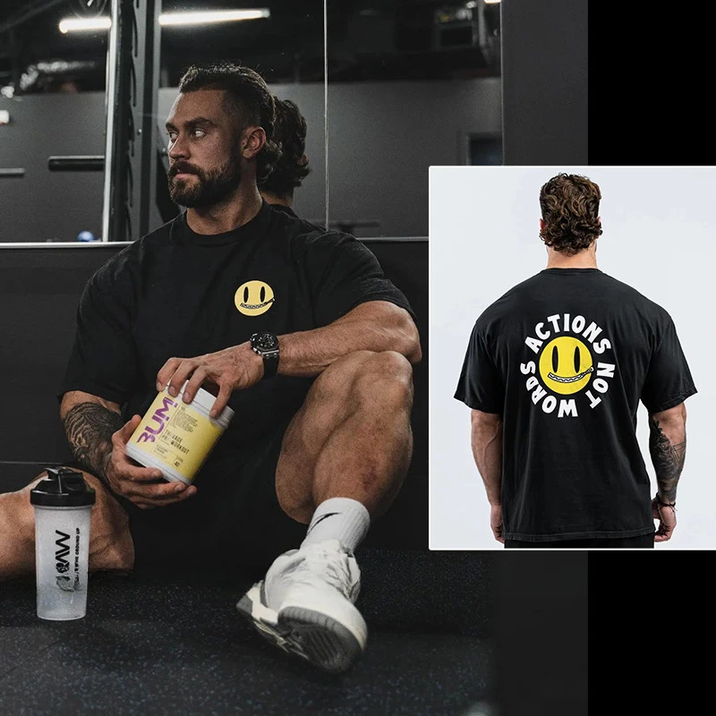CBUM Chris Six Crown Fitness Training Gym Casual T-Shirt Men's and Women's Luxury Brand Top 2026 New Art Logo  Trend Doodle
