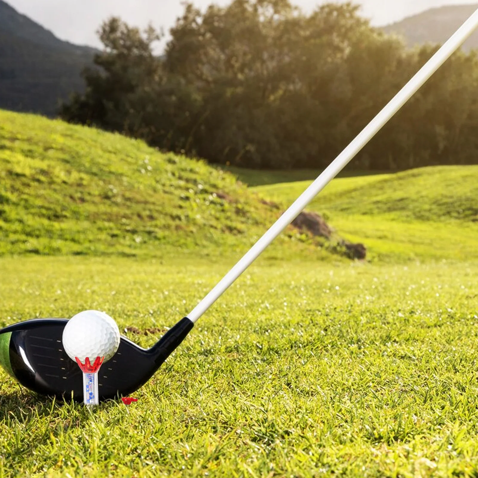 

2Pcs Golf Tee Professional Short Golf Tees Practical Convenient Lightweight Golfing Bases Durable Training Holders for Golfers