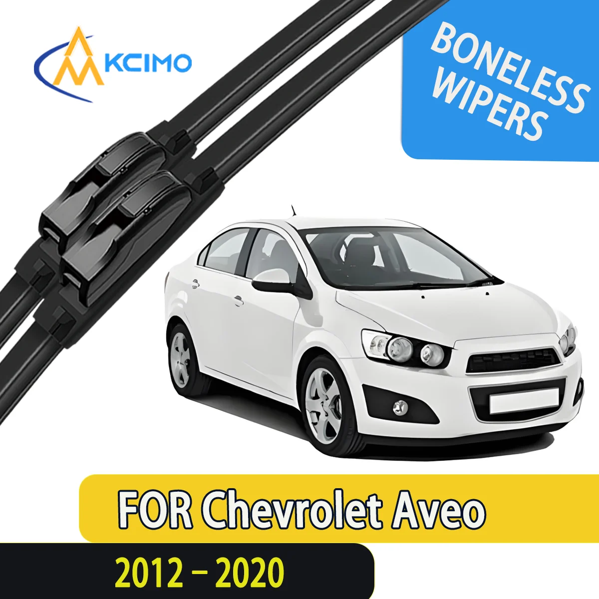 

2pcs Quality Windscreen Silent Black Car Rain Brush Suitable for Chevrolet Aveo T300 2012-2020 Chevrolet Sonic/Holden Barina