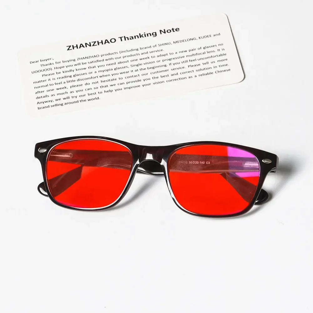 

SHINU Anti Blue-light Computer Glasses Orange Lenses Blocking All Blue Light Gaming Glasses for Men Red Glasses Sleep Better