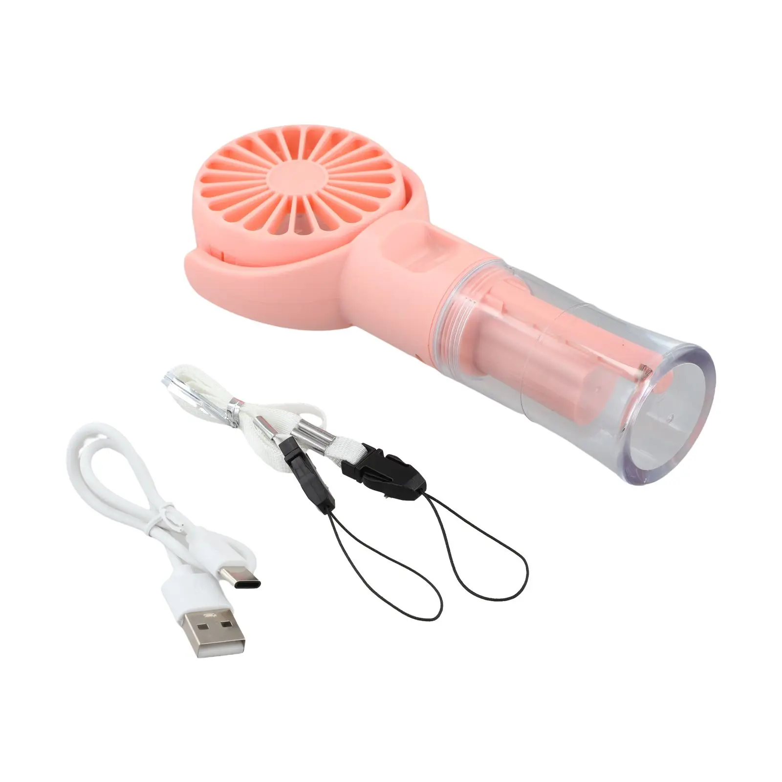 Sleek Yet Functional Portable Hand held Mist Spray fan With Easy to Use USB Charge Features For All Day Comfort