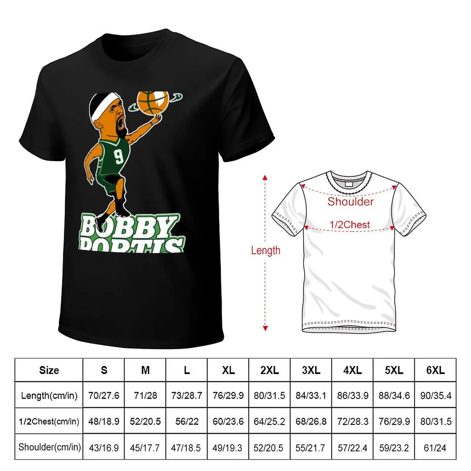 Bobby Portis T-Shirt graphic t shirt vintage tees graphics cute clothes Men's t-shirts