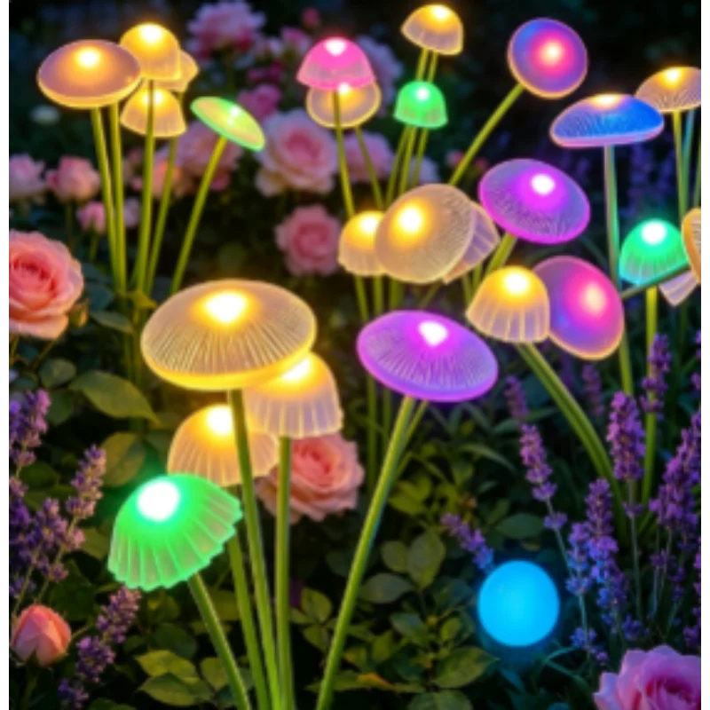Outdoor Lighting Jellyfish - Солнечные светильники в виде грибов и