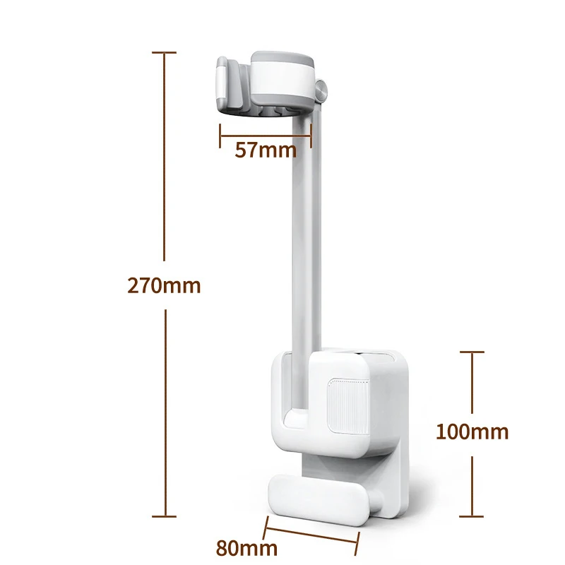 Hair Dryer Stand No-hole Bathroom Storage Rack Hair Dryer Organizer Wall-mounted Lazy Hair Dryer Stand