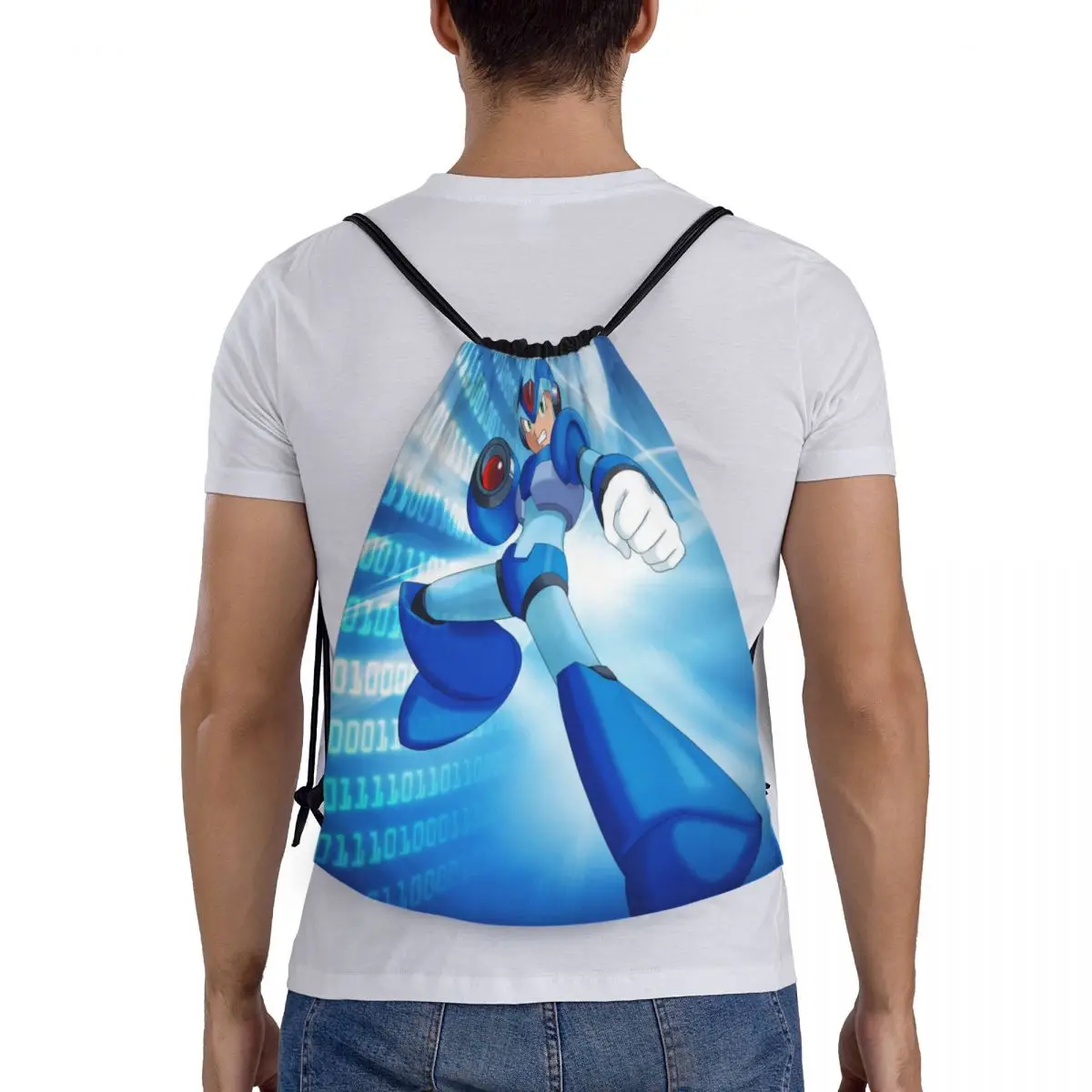 

Megaman видеоигры Mega Man рюкзаки многофункциональный портативный комплект на шнурке карманная сумка для хранения книг сумки для путешествий школы