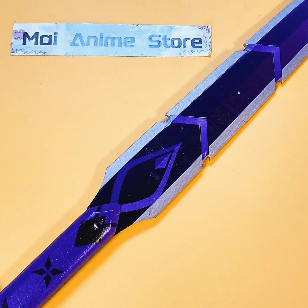 Genshin-espada de Anime Katana de impacto de 19,7 pulgadas, espada samurái Original, tamaño Real japonés, accesorio de Cosplay, cuchillo Ninja de madera, juguete para regalo