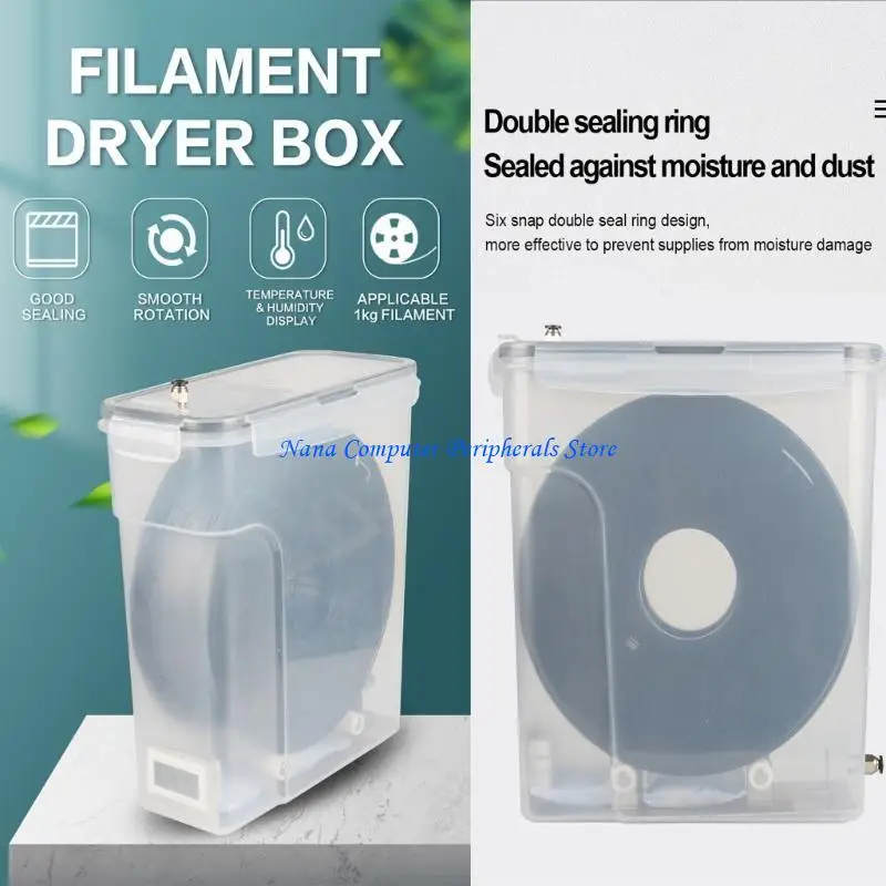 

F68C Filament Storage Box Container for Printing Filament Sealing Portable Filament Storage Waterproof Case
