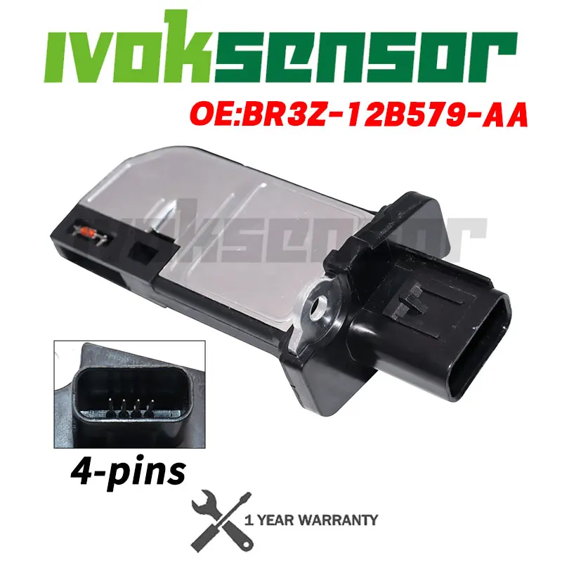

MAF Mass Air Flow Sensor For Ford F-150 F-250 Super Duty E-350 Super Duty Explorer Expedition 2011-2018 BR3Z-12B579-AA