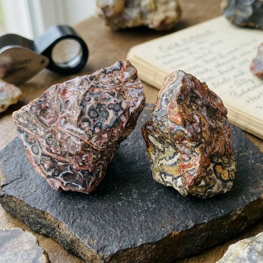 Natural Leopard Skin Jasper Raw Stone Quartz Crystal Mineral Specimen for Spiritual Healing, Reiki, Witchcraft & Home