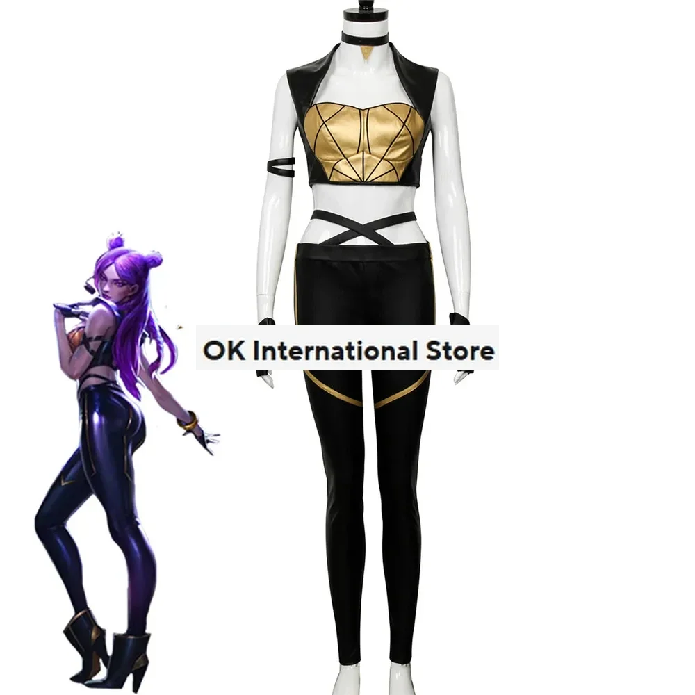 Game KDA Cosplay Costume KDA Kaisa Halloween Suit KDA Dreamer Outfit Fullsets K/DA Group LOL Character Cos with Gloves