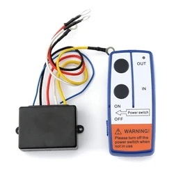 Guincho digital elétrico sem fio, kit de controle remoto para reboque de caminhão, controlador de interruptor offroad à prova d'água, 24V, 12V