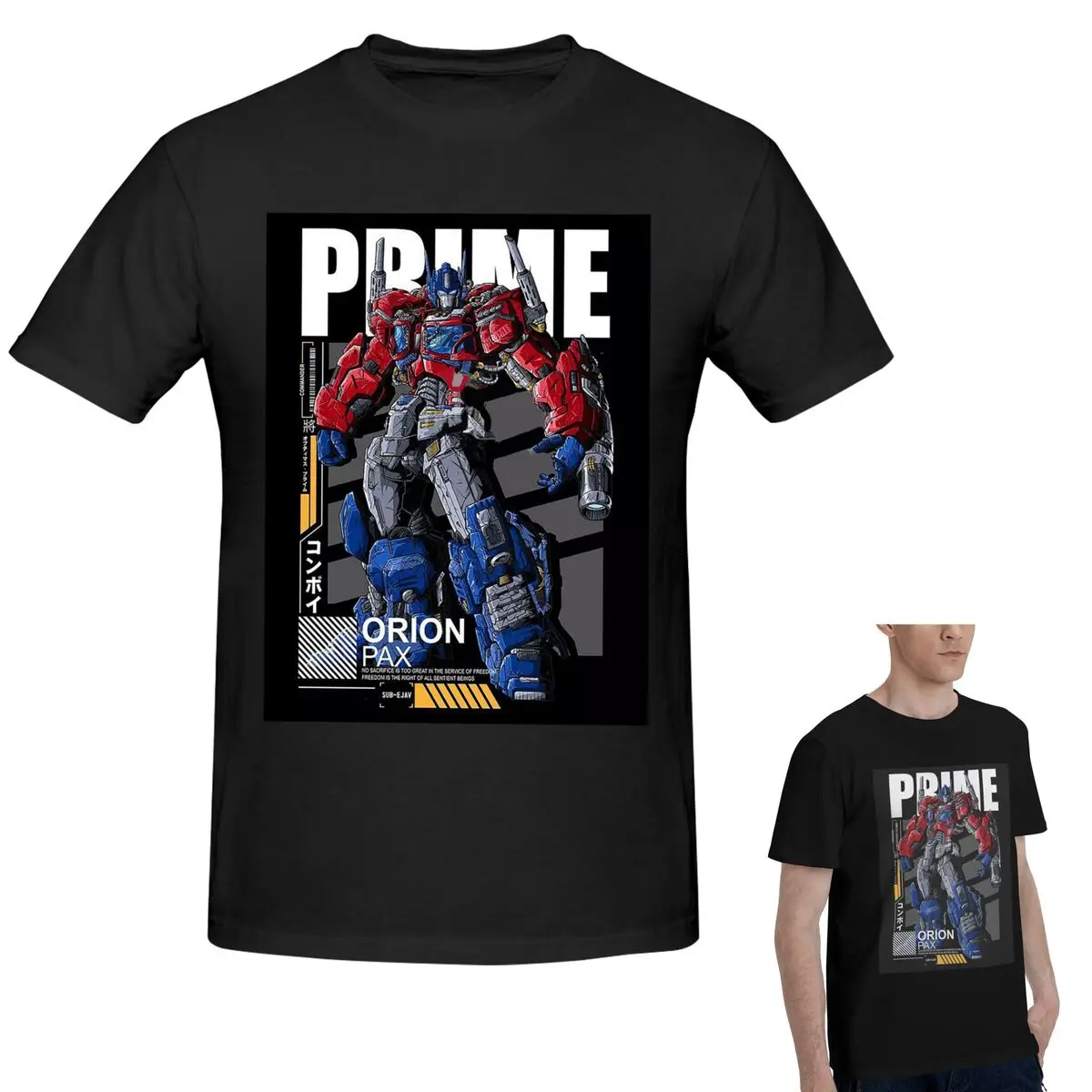

100% Cotton Optimus Prime T-Shirt Men's Funny Oversized T Shirt Men Crew Neck Summer Shirts Tops S-6XL