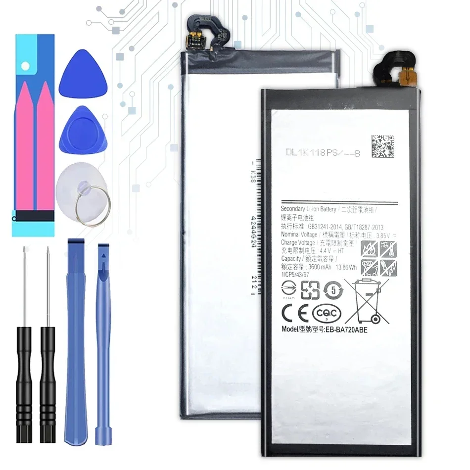 

3600mAh Mobile Phone Battery For Samsung Galaxy A7 2017 / SM-A720 A720F A720S For Samsung Galaxy J7 Pro SM-J730F / J7 2017