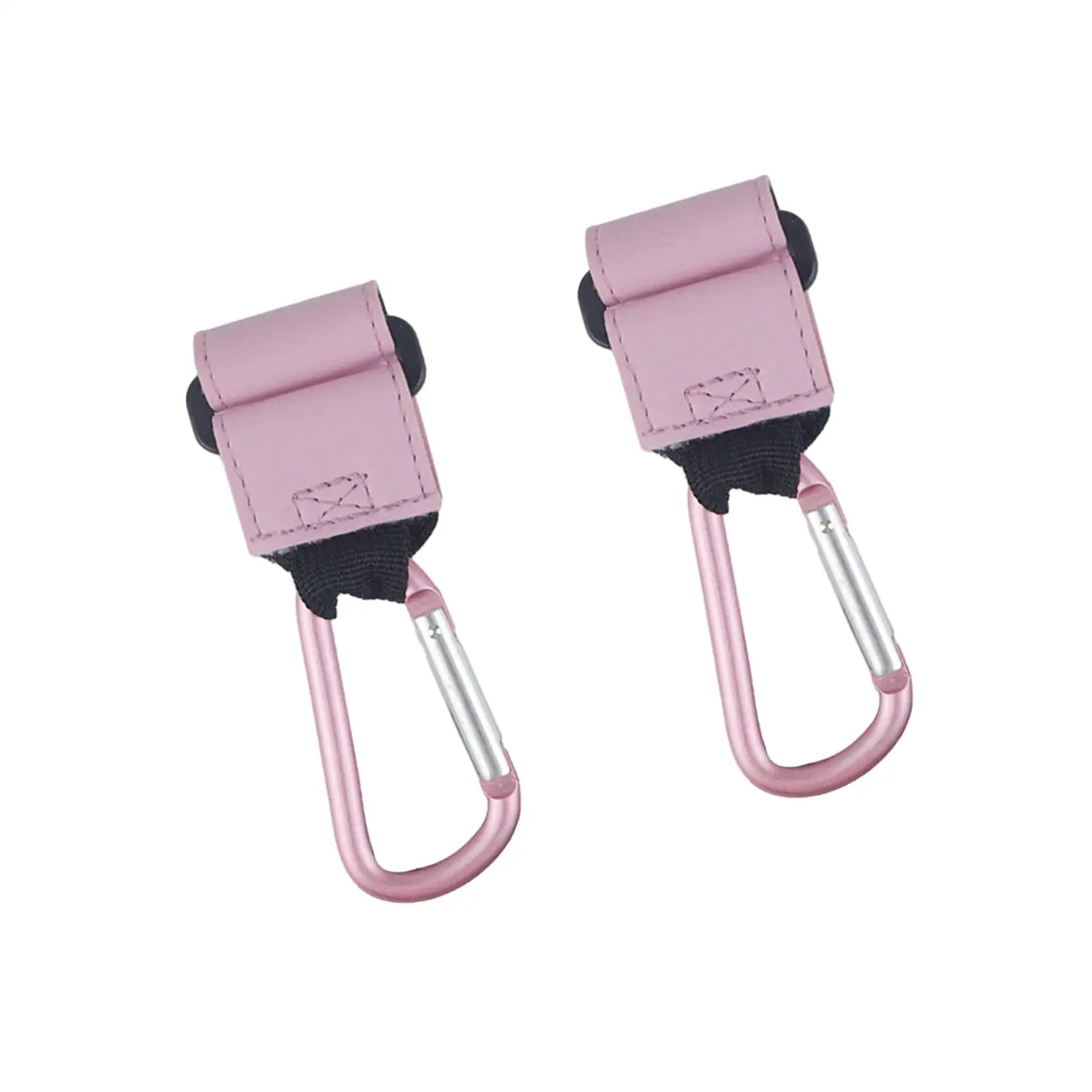 Baby Stroller Hooks for Hanging Bags Adjustable Strap Organizer Hook PU Aluminum for Stroller Accessory