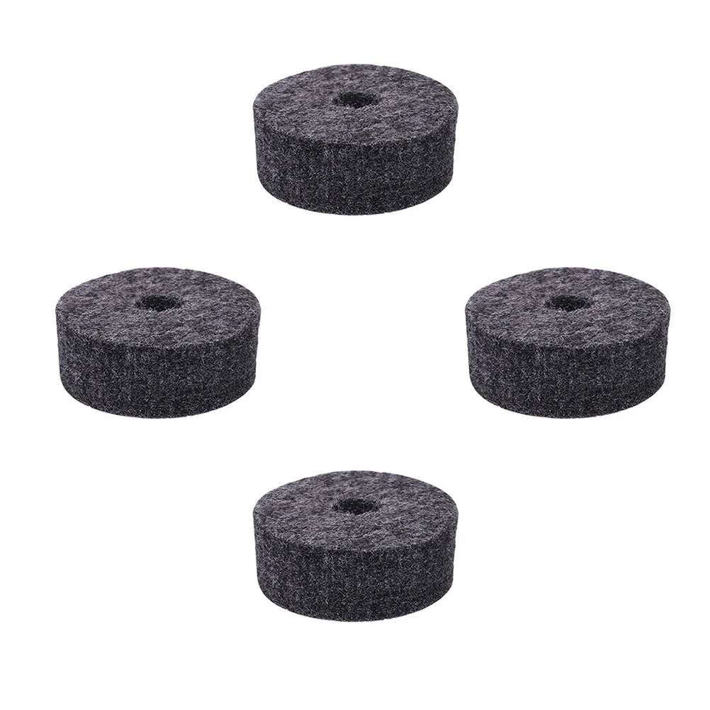 

12pcs Felt Washers For Cymbal Drum Set Silver Grey Felt Strap Button Washers Cymbal Accessories Instrument Protection