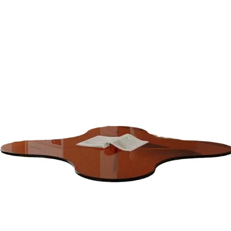 

Simple modern acrylic transparent coffee table, sofa side table, flower-shaped balcony table