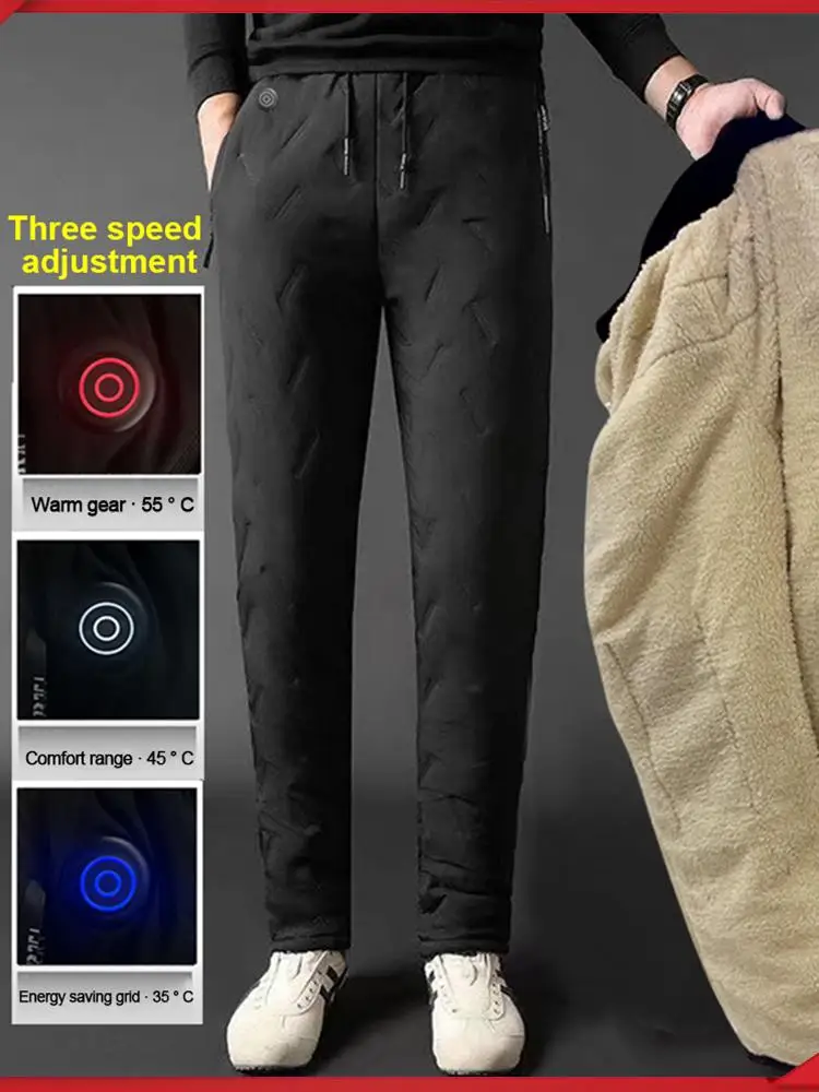 

Unisex Heated Thermal Pants 10 Heating Zones Electric Thermal Trousers 3 Temperature Modes Waterproof Winter Outdoor Must Have