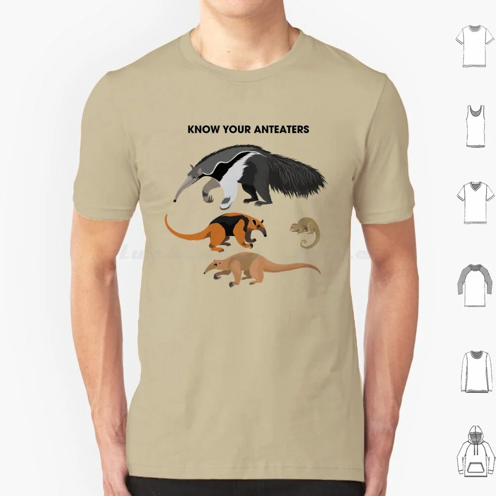 Know Your Anteaters T Shirt Men Women Kids 6xl Anteaters Know Your Species Xenarthrans Tamandua Northern Southern Pygmy Silky
