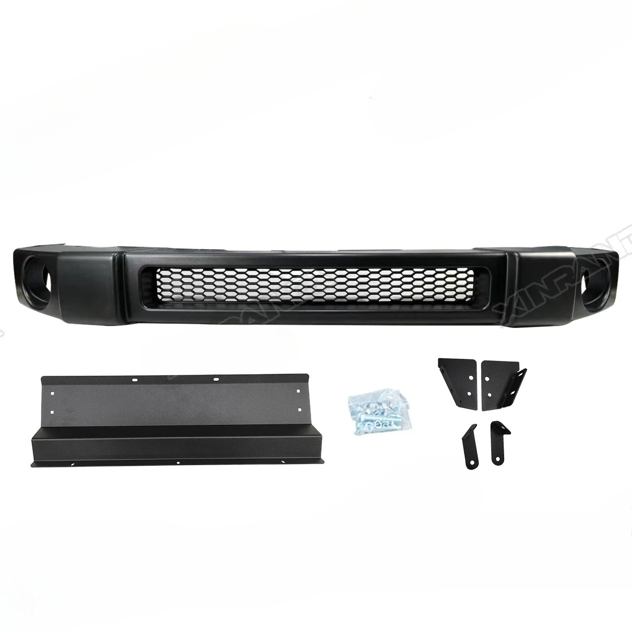 

Narrow Front Bumper For Suzuki Jimny JB64 2024 2023 2022 2021 2020 With Steel Skid Plate,Plastic Narrow Front Bumper