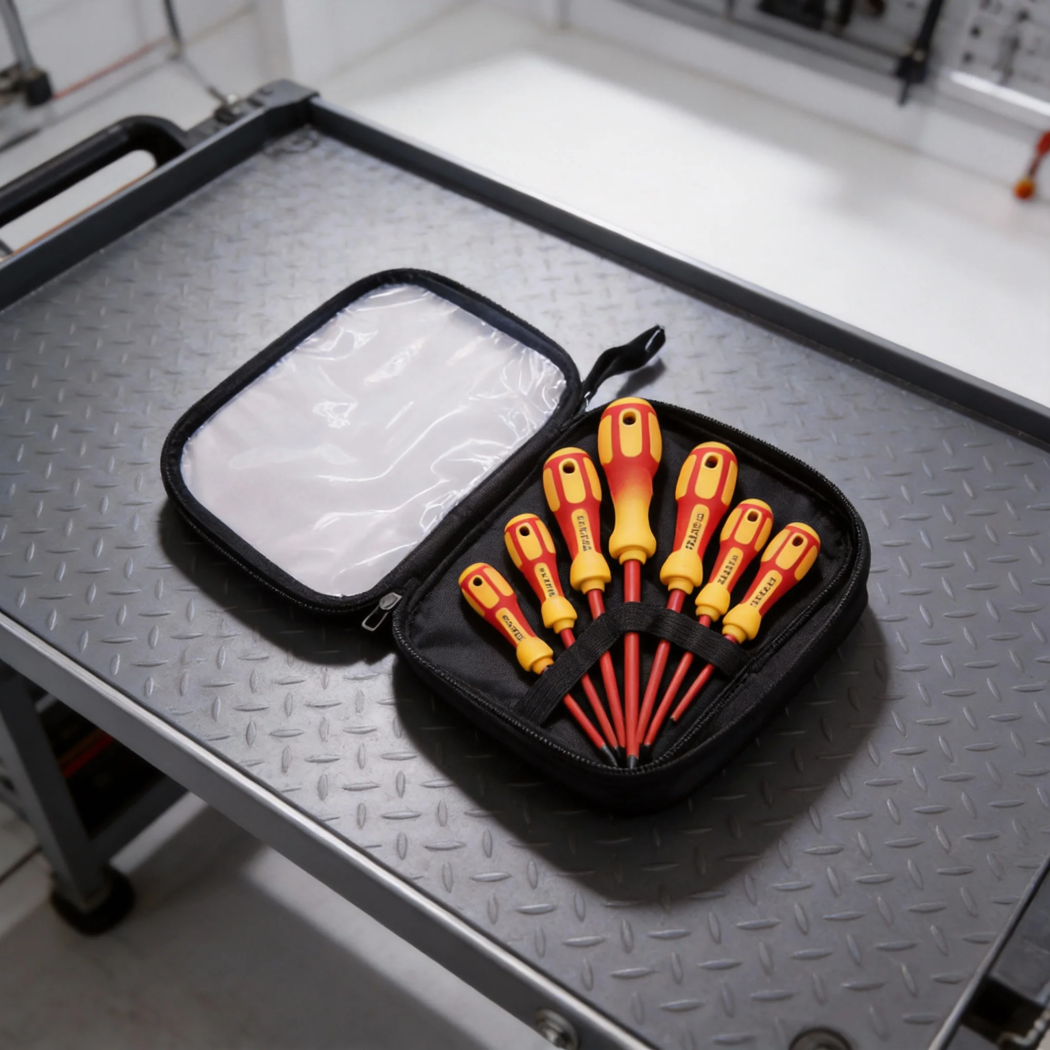 

Набор изолированных отверток 7 в 1 с магнитными наконечниками для электриков, набор отверток с крестообразным и плоским шлицем