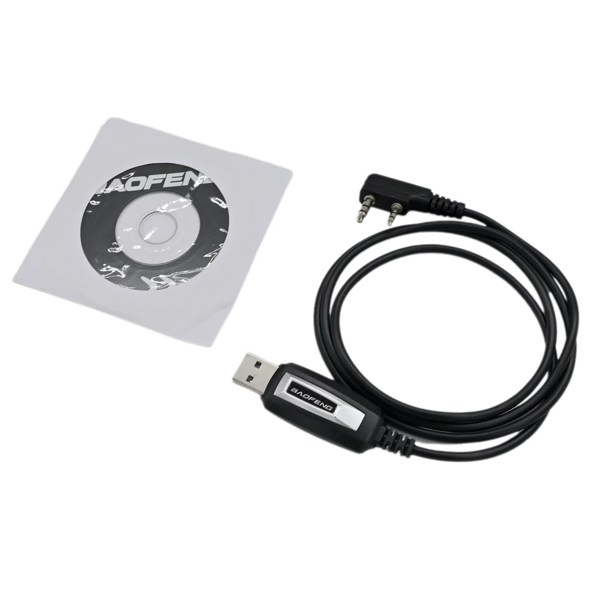 Baofeng USB Programming Cable & USB Driver for BTECH Baofeng Kenwood UV-5R BF-F8HP GMRS-V2 UV-82HP Universal Radio Data Wire