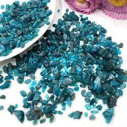 Apatita azul Natural para decoración del hogar, Chip de piedra de cristal, grava, acuario, curación, Fengshui, 50g/100g