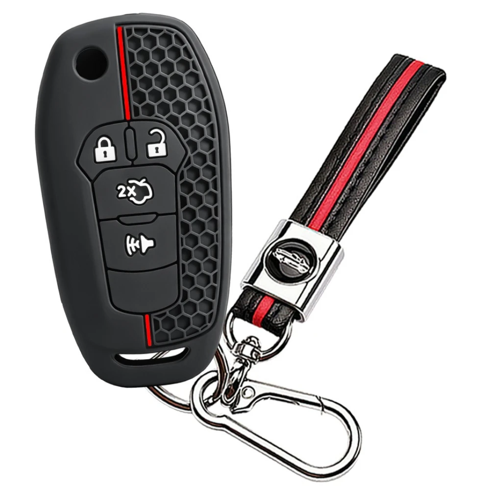 Silicone Car Remote Control Keyless Entry Fob Case Cover Key Holder For Ford Fusion Ka GM 2020 2014 2015 2016 2018