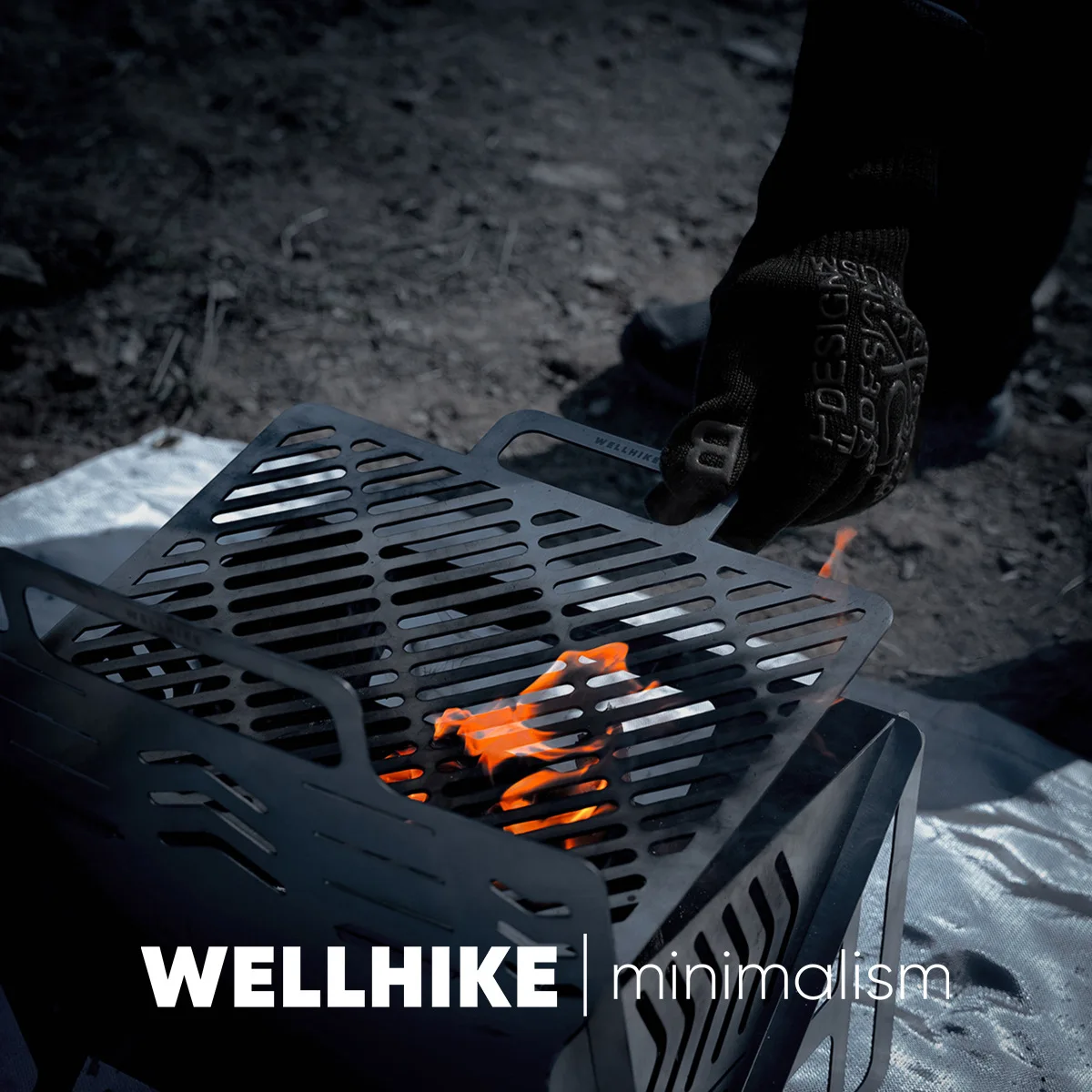 

Heat-Resistant & Flame Retardant Camping Gloves,for Grilling, Baking, Barbecue Silicone Knitted Oven Mitts,Kitchen BBQ Gloves