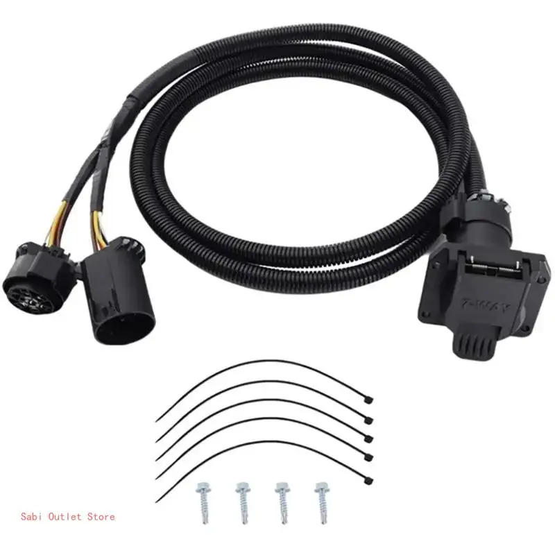 Automotive Replacement 56070 7 Pin Truck Trailer Wiring Harness Extension for 1500/2500/3500