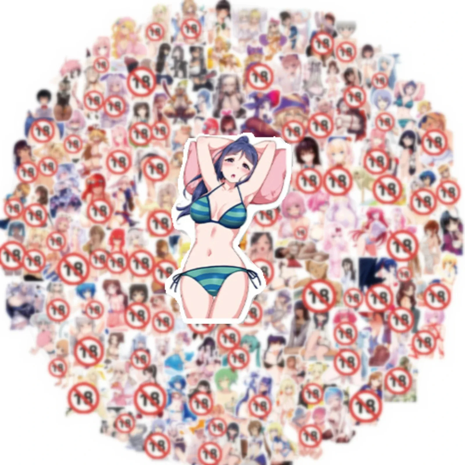 100/200 قطعة الكبار أنيمي Waifu فتاة مثير هنتاي ملصقات كول الشارات سيارة دراجة نارية جدار الأمتعة المحمول مقاوم للماء Kawaii ملصق