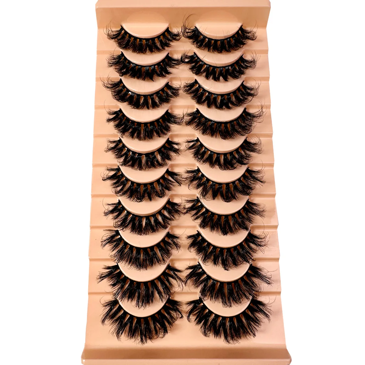 الرموش المنك جلدة 5D رقيق نظرة طبيعية الرموش الصناعية Wispy كامل رموش 8D 20 مللي متر طويلة D حليقة قطاع الرموش حزمة 10 أزواج