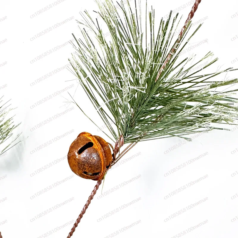 Christmas Flowers Pine Needles Rattan Bells Red Fruit Ornaments Wreaths, Holiday Home Dining Table Pendants Cedar view 6