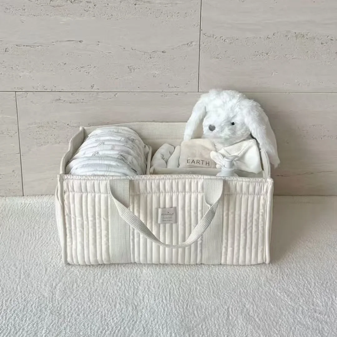Diaper Bags Baby Nappy Bag for Newborn Stuff Diaper Baby Diaper Organizer Kids Car Stroller Container Bag Nursery Caddies Basket
