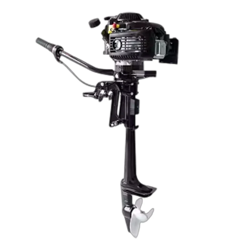4-Stroke 4.0HP Outboard Motor Gas Engine 381/508mm Shaft for Fishing Boat Inflatable Dinghy Low Noise & Fuel Efficiency