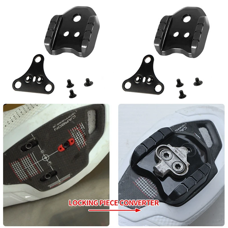 

Road Bike Cleats Converter To MTB Cleat Bicycle Pedal Adapter for SPD SH40 Dual-purpose Lock Shoe for SPD-SL Bike Accessories