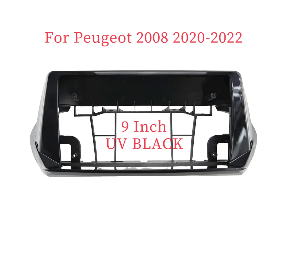 9 Inch Car Frame Fascia Adapter Android Radio Dash Fitting Panel Kit For Peugeot 2008 P24 Peugeot 208 P21 2020-2022