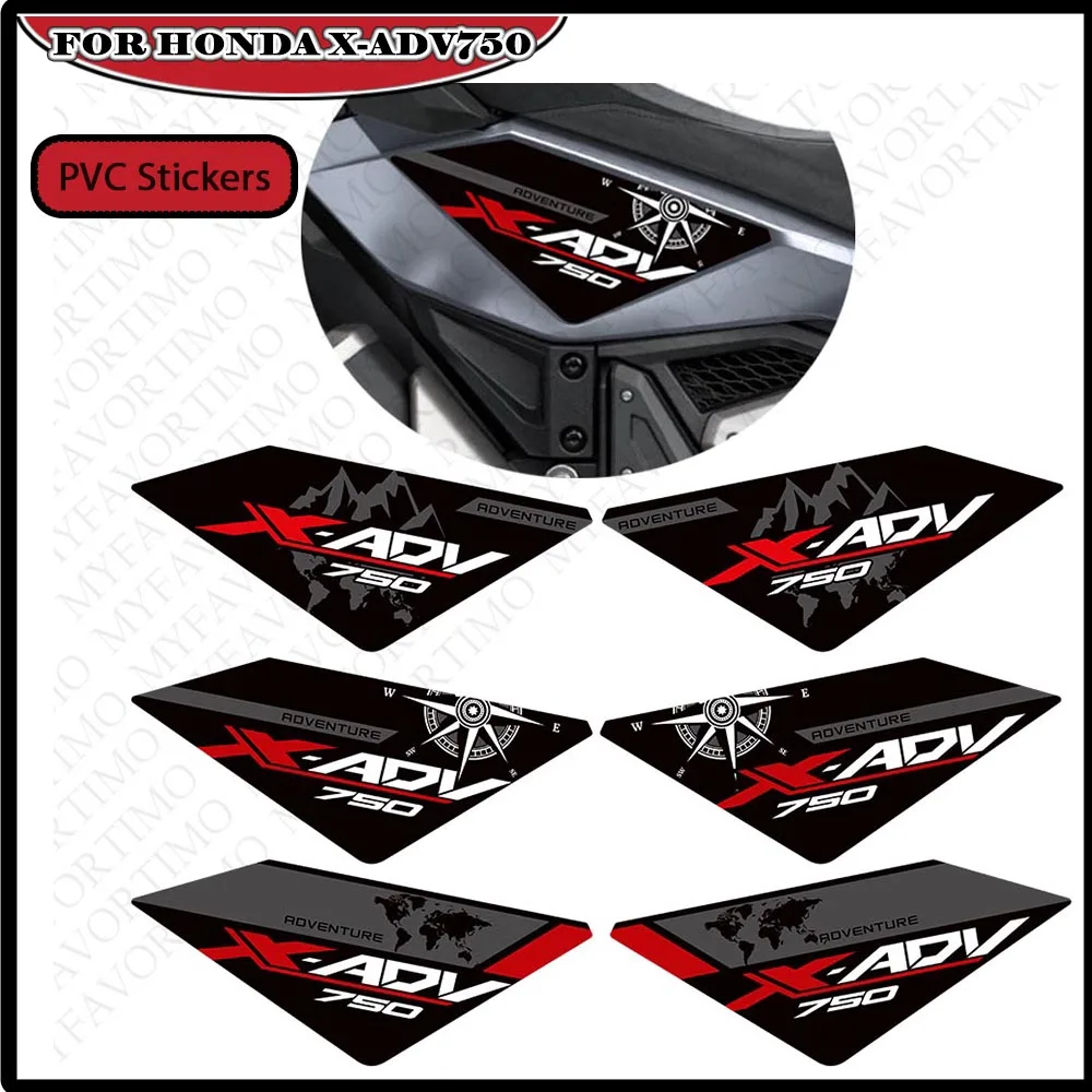 

For Honda X-ADV XADV X ADV 750 Motorcycle side panel Tank Pad Kit Knee Body Fender Shell Protector Stickers 2021-2024