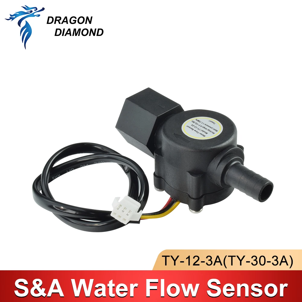 Water Flow Switch Sensor For S&A Industrial Chiller For CO2 Laser Engraver TY-12-3A HL-12 CW3000 CW5000 CW5200