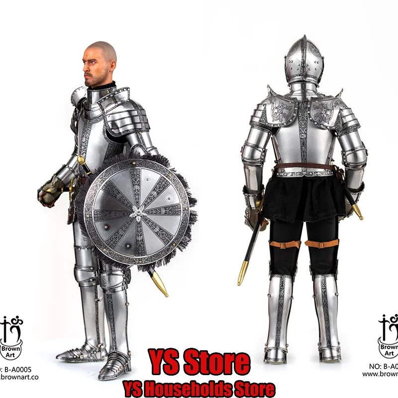 

Original BROWN ART BA0005M 1/6 Collectible European Armored Soldier Model Toys Duke Armor Decoration 12" Full Set Action Figure