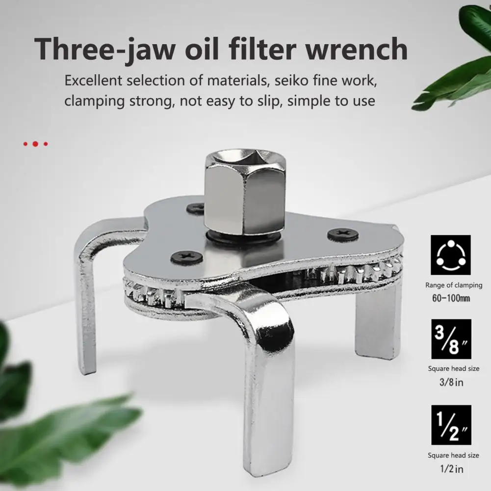 Thickened Big Gear Wrench Tool 3/8 Inch Square Mouth Anti-drop Durable Multifunctional Car Oil Filter Spanner