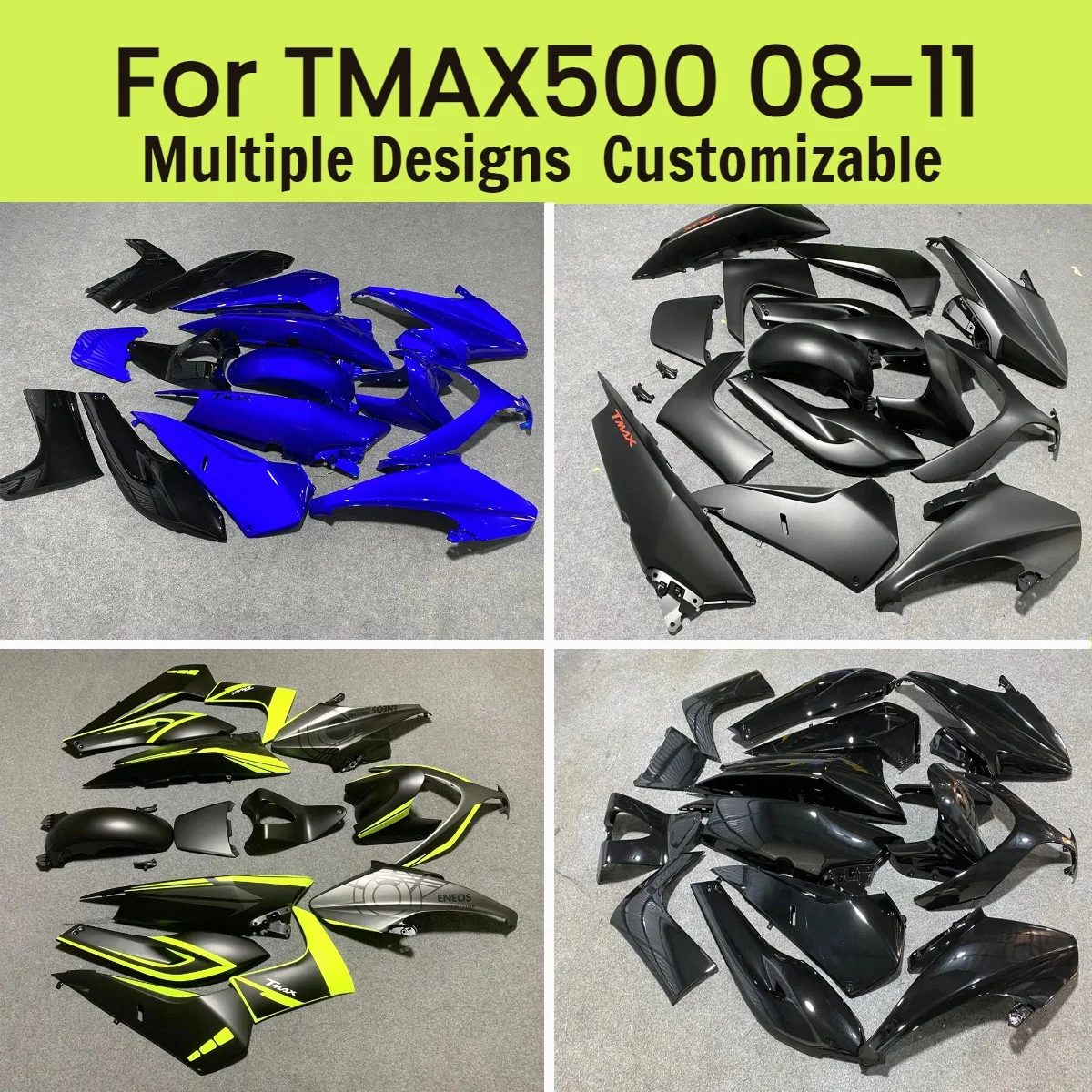 

Fairing Set for Yamaha TMAX500 2008-2011 Aftermarket Motorcycle Fairings Cover Parts Kit T-MAX500 08-11