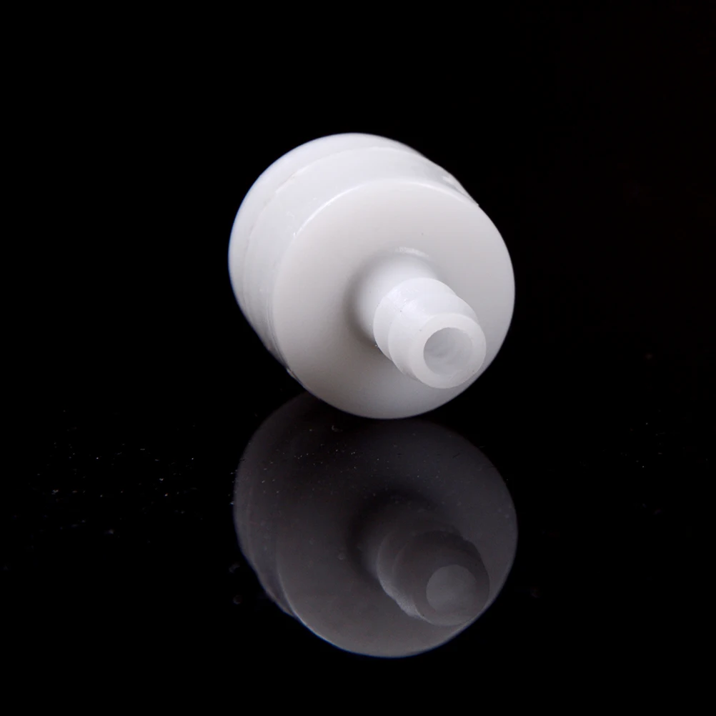 1pc 6mm Branco Plástico One-Way Não-Retorno Água Fluidos Em Linha Válvulas De Retorno Para Gás Combustível Pressão Líquida Tipo Válvulas De Retorno