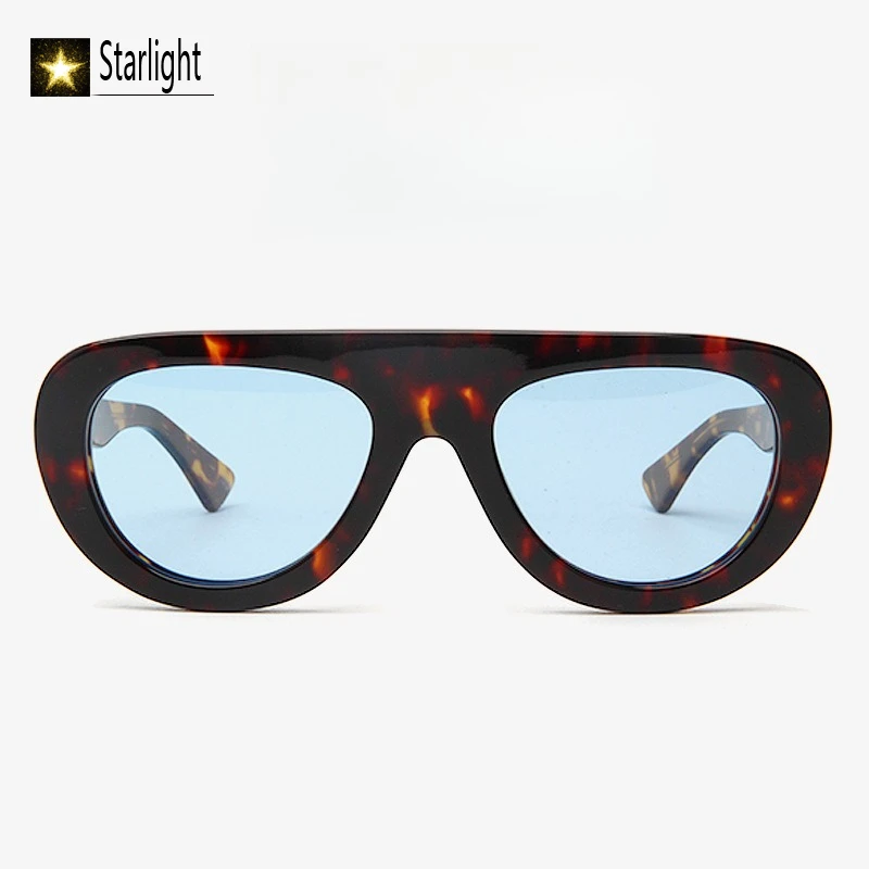 

High Quality Polarized Acetate Retro Pilot Black Sunglasses Woman Travel UV400 Glasses Women Outdoor Female Fashion Man 143mm