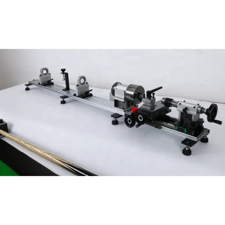 Hand Operated Snooker Cue Stick Repairing Lathe Wood Turning Drill Thread Core Horizontal Speed Control Machine