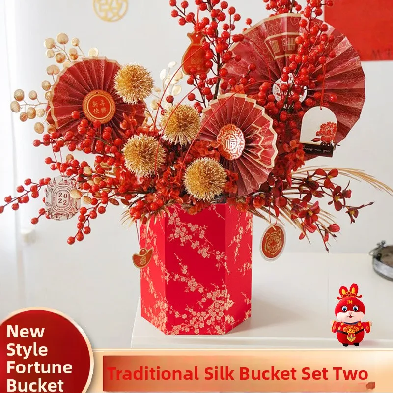 Silk Velvet Bucket Hat Good Luck Night Flower Hug Bucket Hat Chinese Style Creative Pattern Short Sleeve Women's T-shirt