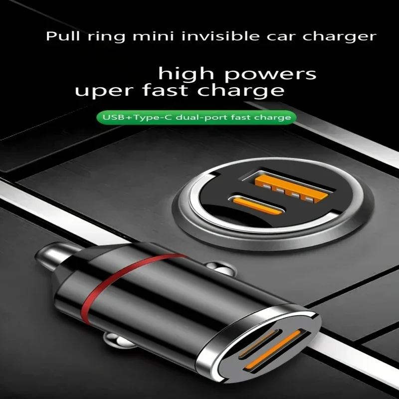 USB 100 W Auto Ladegerät 30 W PD Typ C QC3.0 Schnelle Lade Auto Telefon Adapter Für iPhone 15 Xiaomi schnell Ladung 3,0 Ladegerät Im Auto